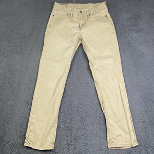 Levis 511 Jeans Mens 32x30 Khaki Slim Fit Stretch Tapered Commuter Gusset